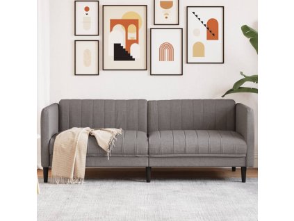 Pohovka 3místná taupe textil 372618