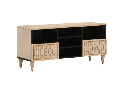 TV skříňka 100 x 33 x 46 cm masivní mangovníkové dřevo 358266