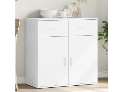 Příborník bílý 79 x 38 x 80 cm kompozitní dřevo 840520