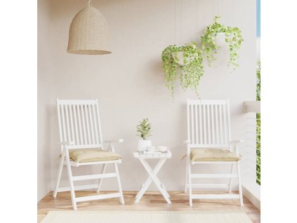 Podušky na palety 2 ks béžové 50 x 50 x 7 cm oxfordská látka 361516