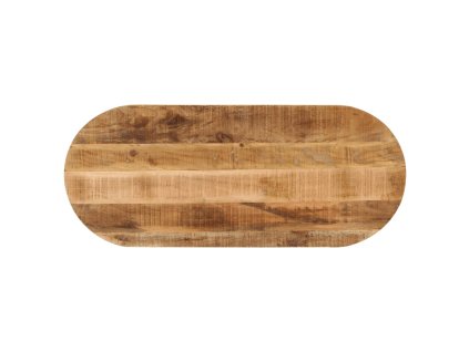 Stolní deska 100 x 40 x 2,5 cm oválná masivní hrubý mangovník 370104