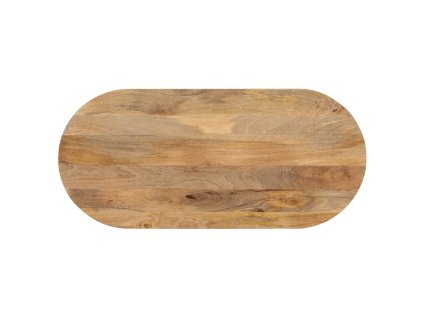 Stolní deska 110x40x2,5 cm oválná masivní mangovníkové dřevo 370125