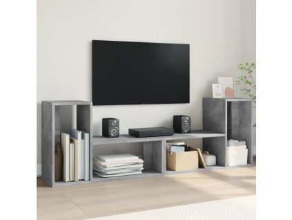 TV skříňky 2 ks betonově šedé 75 x 30 x 50 cm kompozitní dřevo 840789