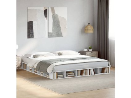 Rám postele bílý 180 x 200 cm kompozitní dřevo 3280454