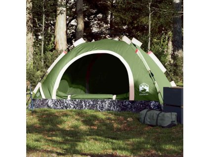Kempingový stan pro 2 osoby zelený rychloupínací 4004161