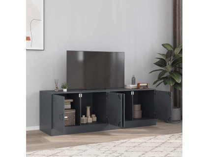TV skříňky 2 ks antracitové 67 x 39 x 44 cm ocel 841636
