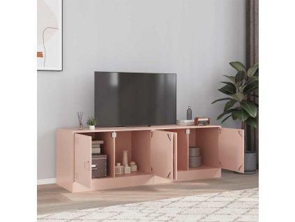 TV skříňky 2 ks růžové 67 x 39 x 44 cm ocel 841634