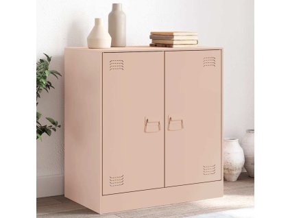 Příborník růžový 67 x 39 x 73 cm ocel 841674