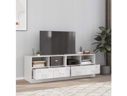 TV skříňky 2 ks bílé 67 x 39 x 44 cm ocel 841750