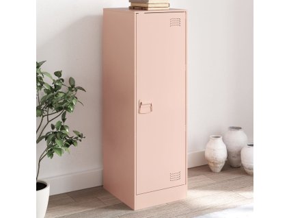 Příborník růžový 34,5 x 39 x 107 cm ocel 841704