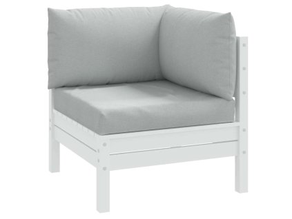 Podušky na palety 3 ks světle šedá melanž textil 4002652