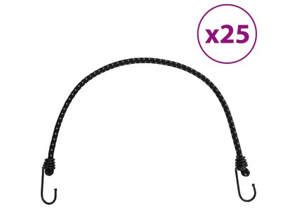 Gumicuky s reflexním proužkem a háčky 25 ks 59 cm 4008149