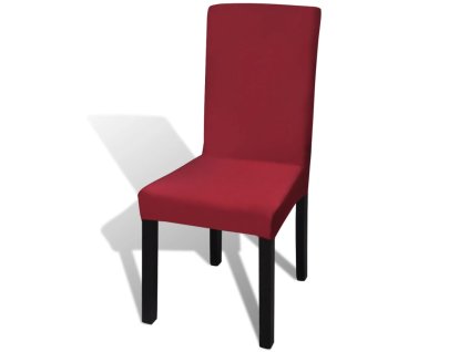Elastické potahy na židle 6 ks bordó 130379