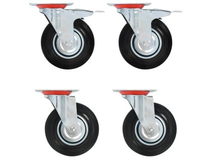 Otočná kolečka 4 ks 125 mm 143458