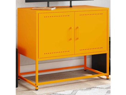 TV skříňka hořčicově žlutá 68,5 x 39 x 60,5 cm ocel 846473