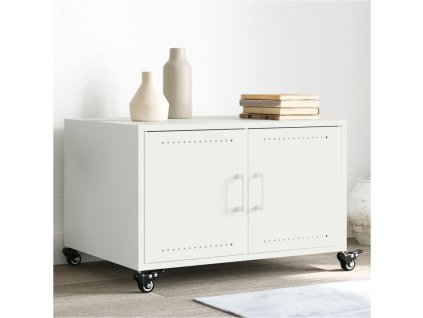 Konferenční stolek bílý 68 x 50 x 43,5 cm ocel 846691