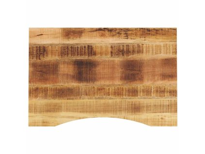 Stolní deska s výřezem 90 x 50 x 2,5 cm masivní hrubý mangovník 370178