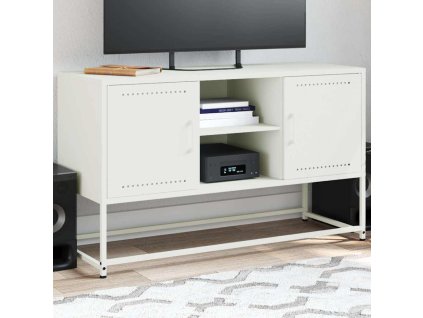 TV skříňka bílá 100,5 x 39 x 60,5 cm ocel 846517
