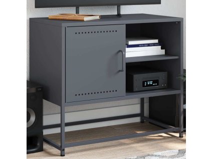 TV skříňka antracitová 68 x 39 x 60,5 cm ocel 846520