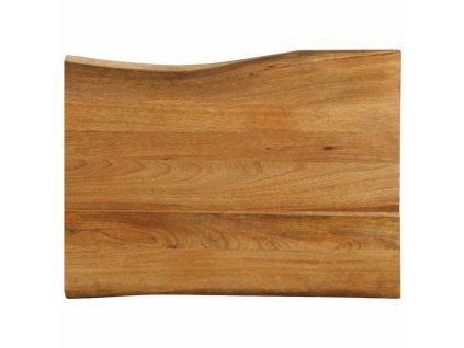 Stolní deska 80 x 60 x 2,5 cm živá hrana mangovníkové dřevo 370764