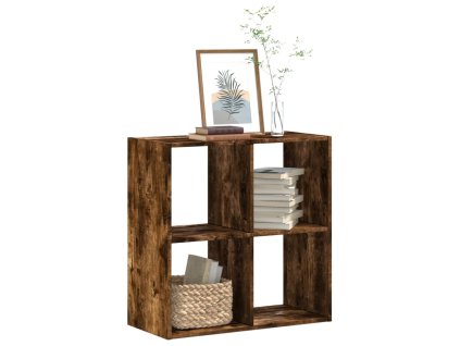 Knihovna kouřový dub 68,5 x 32 x 68,5 cm kompozitní dřevo 852829