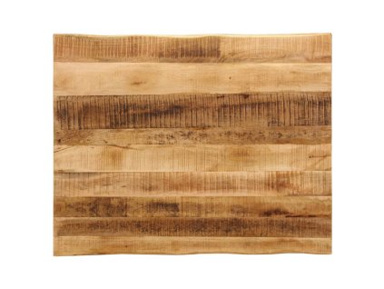 Stolní deska živá hrana 90x80x2,5 cm masivní hrubý mangovník 370675