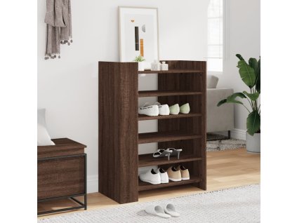 Botník hnědý dub 74,5 x 37,5 x 100 cm kompozitní dřevo 848436