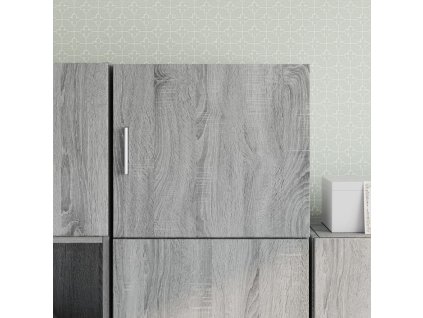 Nástěnná skříňka šedá sonoma 80 x 36,5 x 35 cm kompozitní dřevo 846108