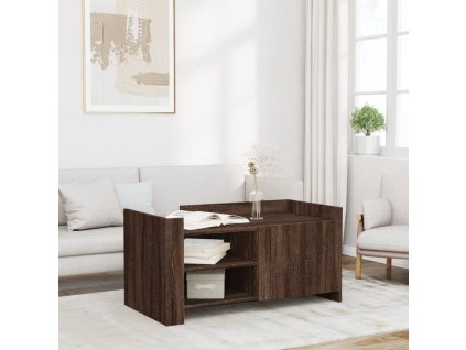 Konferenční stolek hnědý dub 100 x 50 x 50 cm kompozitní dřevo 848366