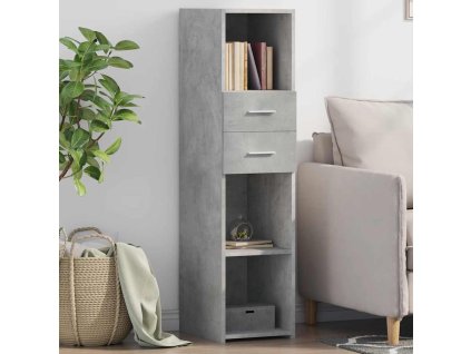 Skříň highboard betonově šedá 30x42,5x124 cm kompozitní dřevo 846155