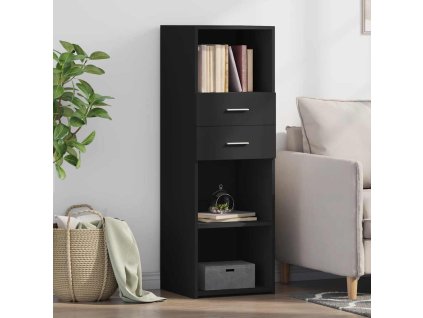 Skříň highboard černá 40 x 42,5 x 124 cm kompozitní dřevo 846160