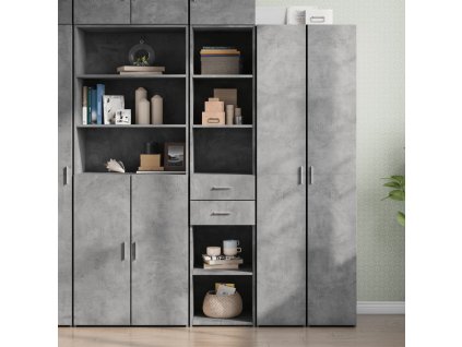 Skříň highboard betonově šedá 40x42,5x185 cm kompozitní dřevo 3281444