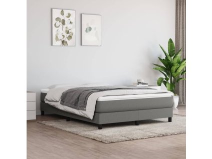 Taštičková matrace tmavě šedá 140 x 200 x 20 cm textil 347795