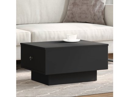Konferenční stolek černý 60 x 45 x 31 cm kompozitní dřevo 848081