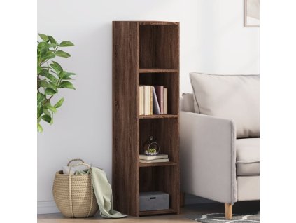 Skříň highboard hnědý dub 30 x 41 x 124 cm kompozitní dřevo 846382