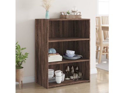 Příborník hnědý dub 70 x 41 x 93 cm kompozitní dřevo 846375