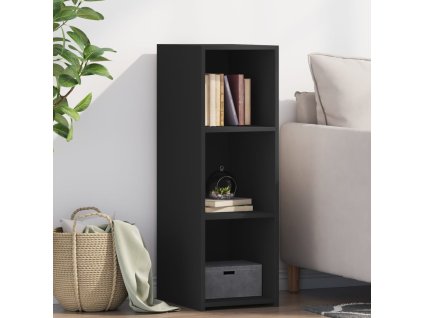 Příborník černý 30 x 41 x 93 cm kompozitní dřevo 846342