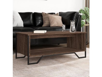Konferenční stolek hnědý dub 100 x 51 x 40 cm kompozitní dřevo 848483