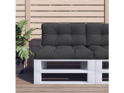 Podušky na palety 2 ks černé textil 360718