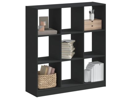Knihovna černá 102 x 32 x 108 cm kompozitní dřevo 3307838