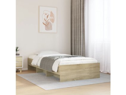 Rám postele bez matrace dub sonoma 75 x 190 cm kompozitní dřevo 3295711