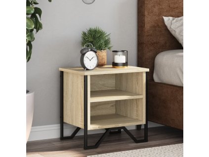 Noční stolky dub sonoma 2 ks 40 x 30 x 40 cm kompozitní dřevo 848497