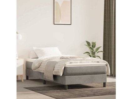 Taštičková matrace světle šedá 80 x 210 x 20 cm samet 4016558