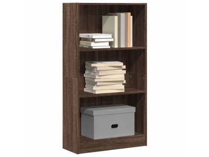 Knihovna hnědý dub 60 x 24 x 109 cm kompozitní dřevo 857809