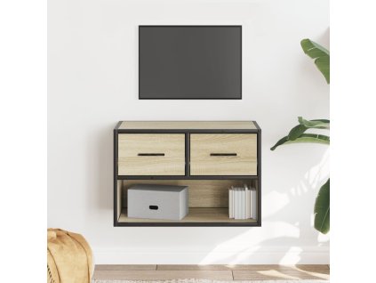 TV skříňka dub sonoma 60 x 31 x 39,5 cm kompozitní dřevo a kov 848910