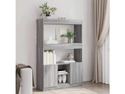 Skříň highboard šedá sonoma 92 x 33 x 140 cm kompozitní dřevo 3309614
