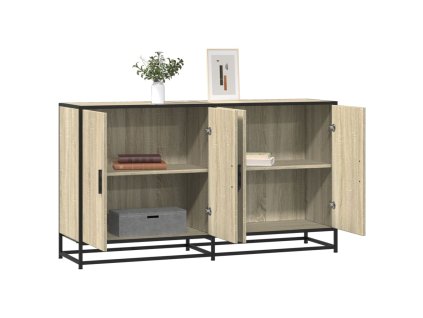 Příborník dub sonoma 134 x 35 x 76 cm kompozitní dřevo 3300816