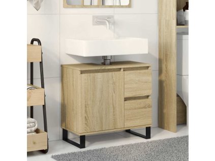 Koupelnová skříňka dub sonoma 65 x 33 x 60 cm kompozitní dřevo 849678