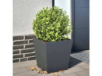 Zahradní truhlík antracitový 40 x 40 x 40 cm ocel 851056