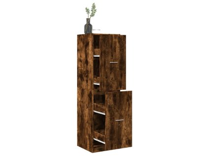 Skříňka na léky kouřový dub 40 x 41 x 144,5 cm kompozitní dřevo 3309640